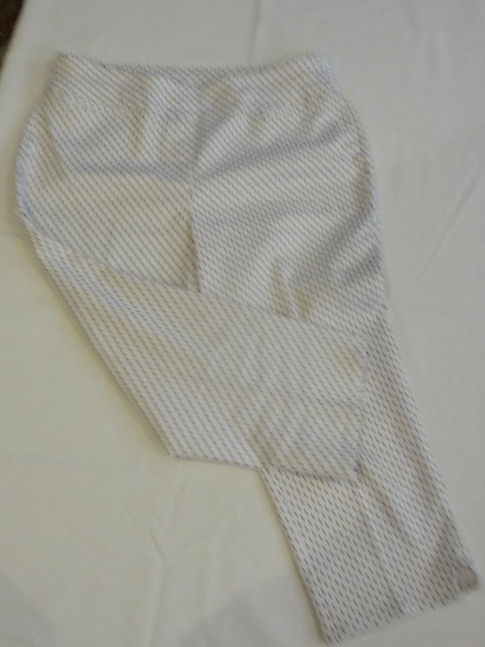 Westbound White Capris with Black Designs
